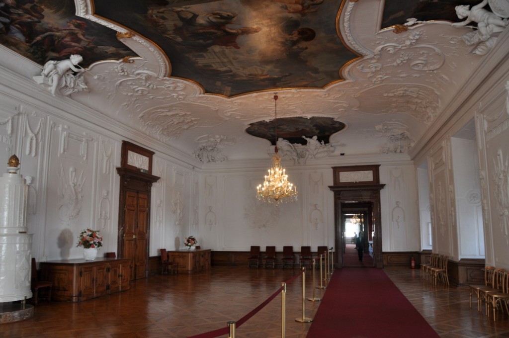 Inside the Residenzplatz.